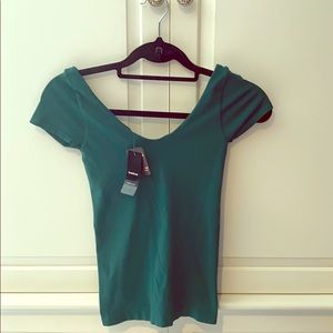 Bebe S Dk Green top